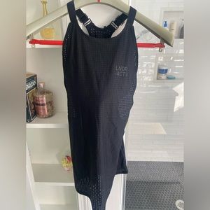 NWT LNDR black mesh tank top